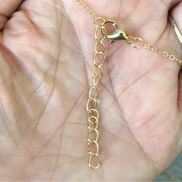 Pisces Horoscope 3 Rose Gold Tone Stone Faux Zodiac Astrology Necklace New - Picture 3 of 3